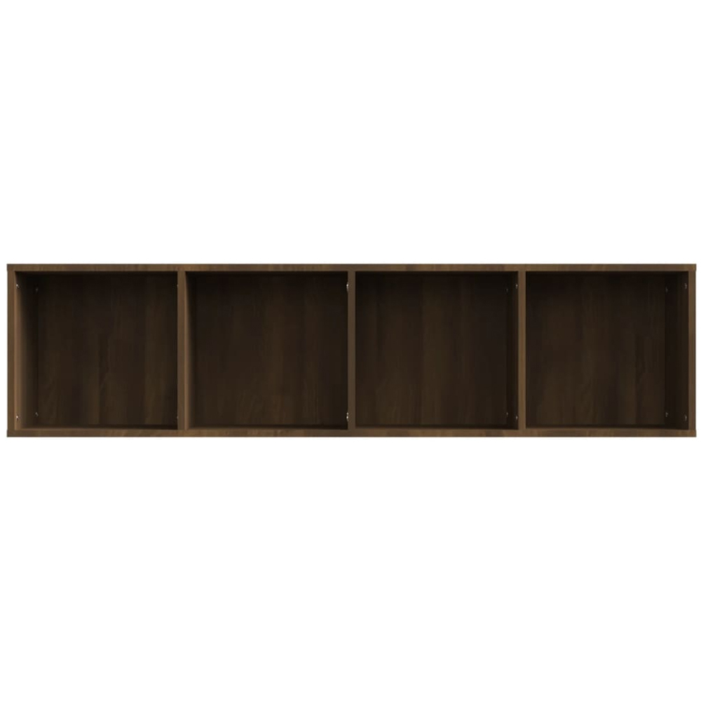 vidaXL 4 Shelf Brown Oak Wall Cabinet Image 6