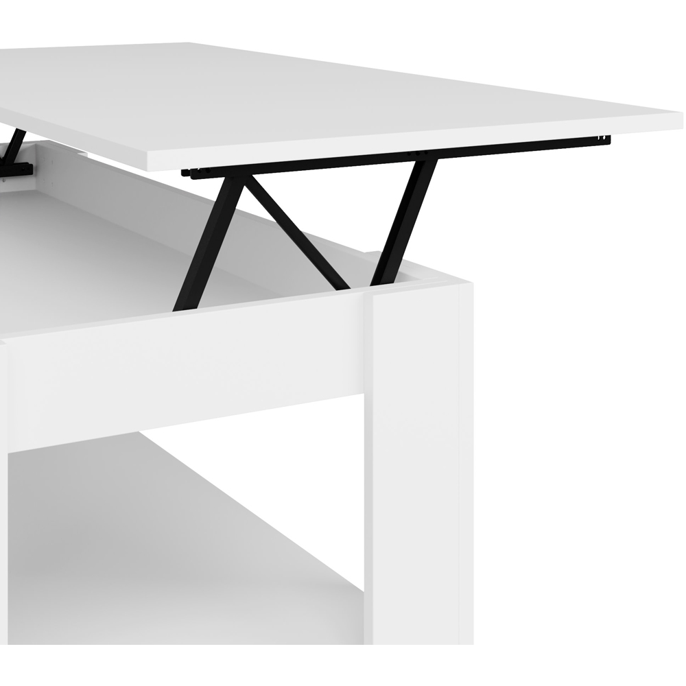 GFW White Lift Up Coffee Table Image 6
