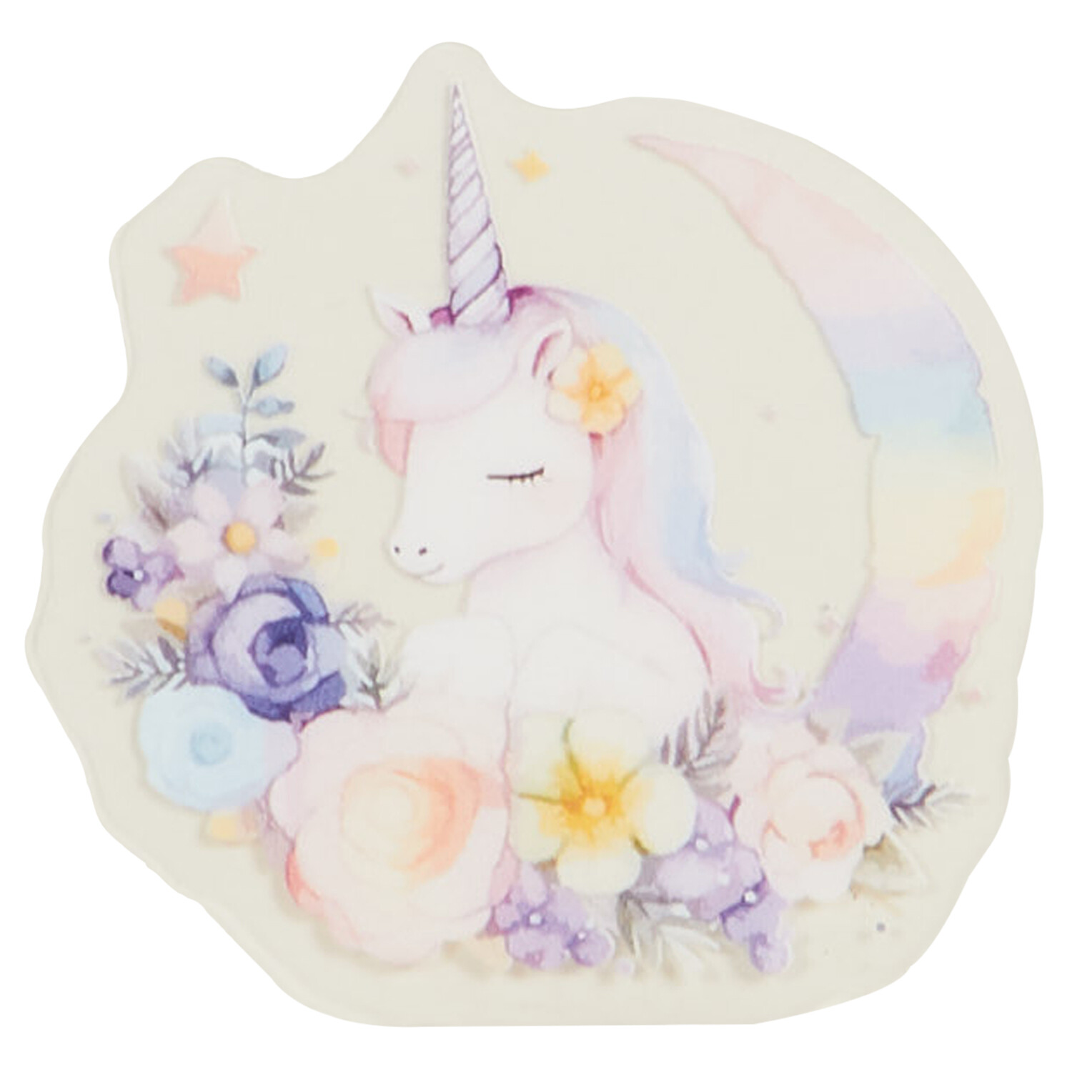 Pack of 18 Transparent Stickers - Multicolour / Unicorns Image 5
