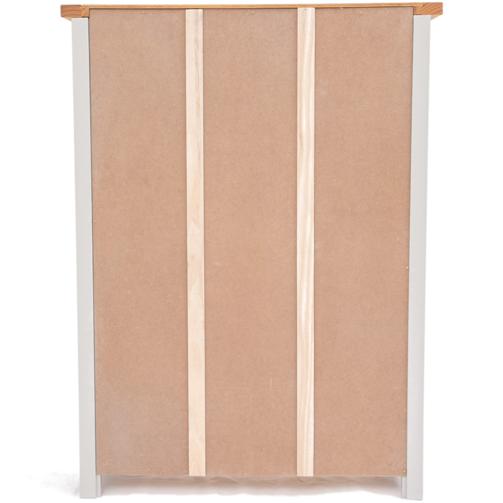 Bomporto 4 Shelf Light Grey Wide Bookcase Image 5