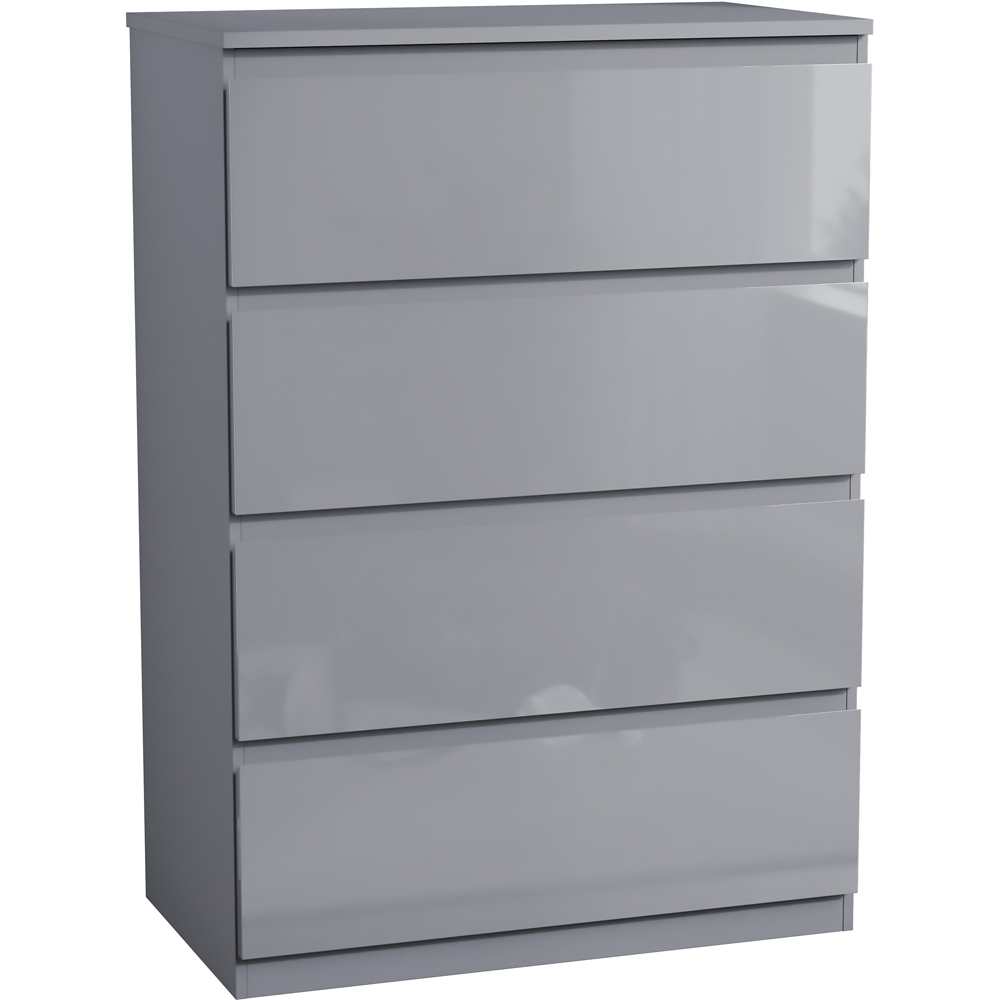 VIDA DESIGNS Glinton 4 Drawer Grey Chest of Drawers Image 2