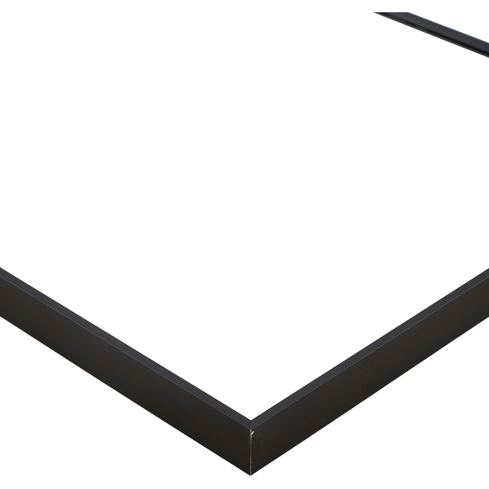 Living and Home Black Arched Aluminium Framed HD Float Glass Bathroom Mirror 40 x 60cm Image 5