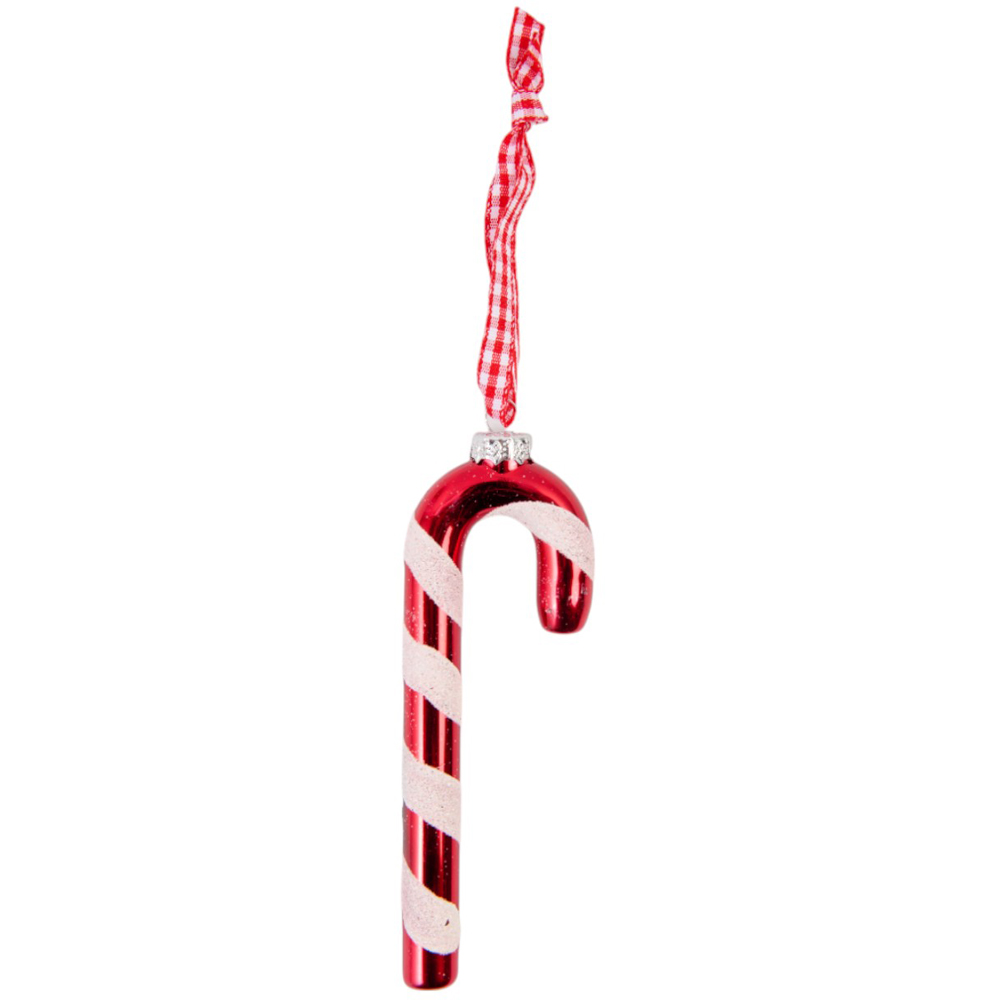 Candy Cane Lane Hanging Glass Candy Canes 10 Pack Image 3