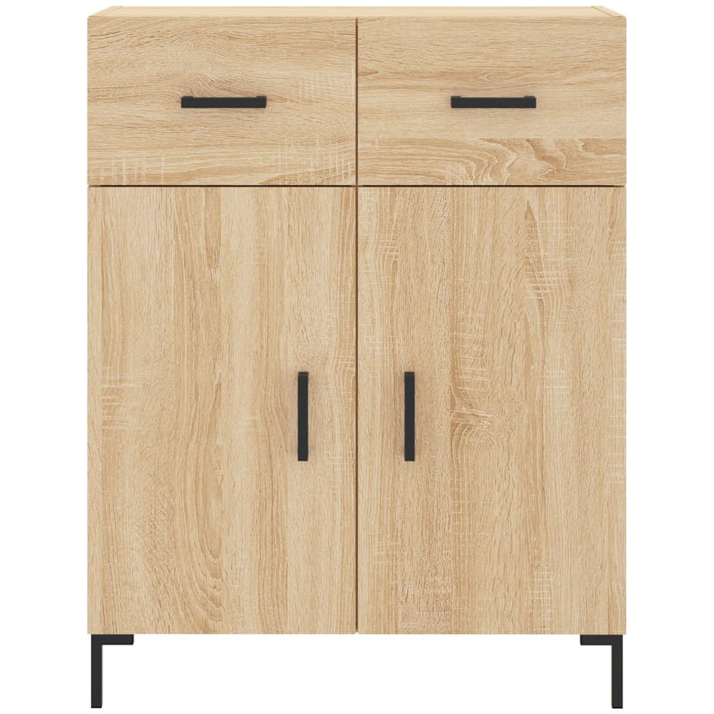 vidaXL 2 Door 2 Drawer Sonoma Oak Sideboard Image 6