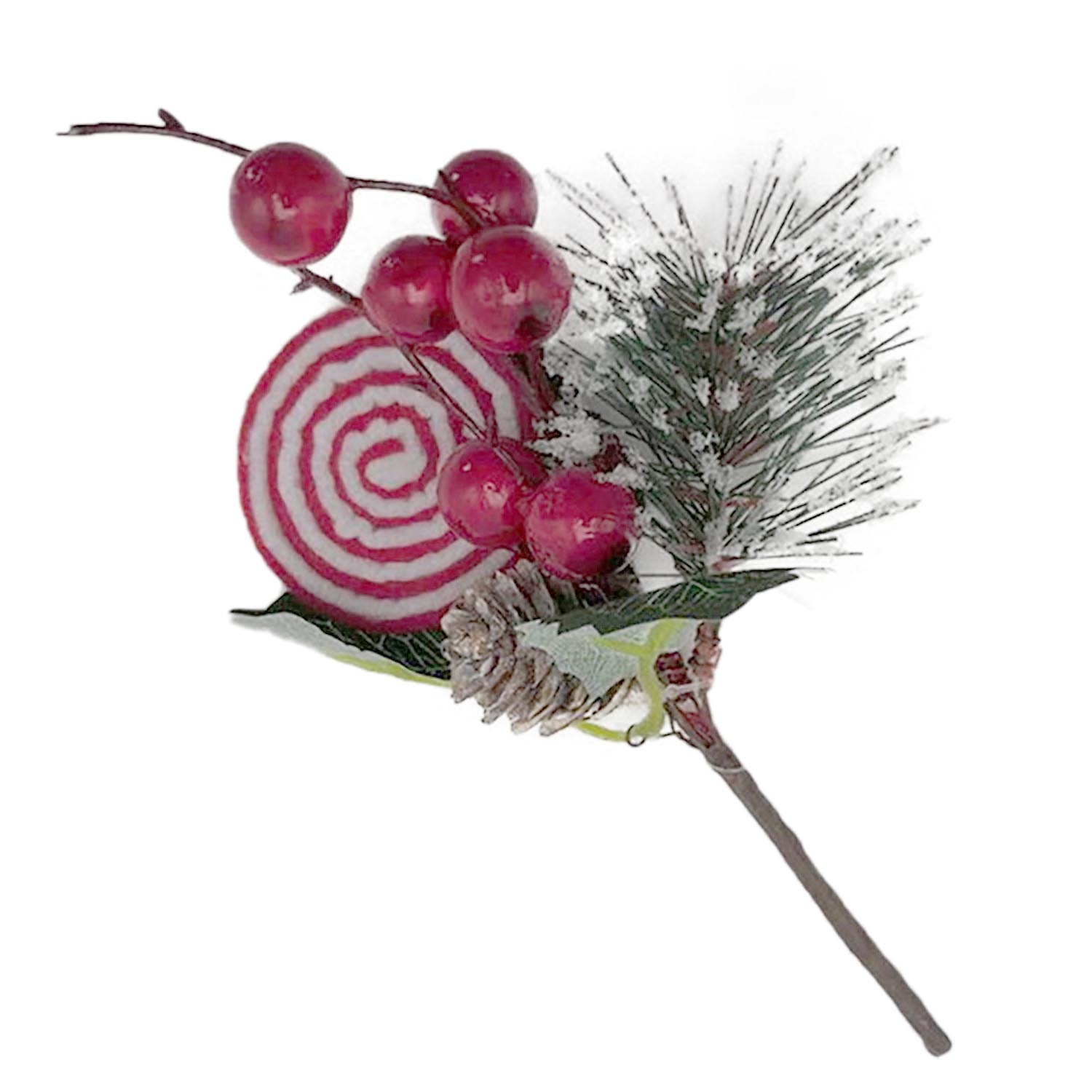 Single Floristry Lollipop Candy Merry Christmas Pick in Assorted styles Image 2