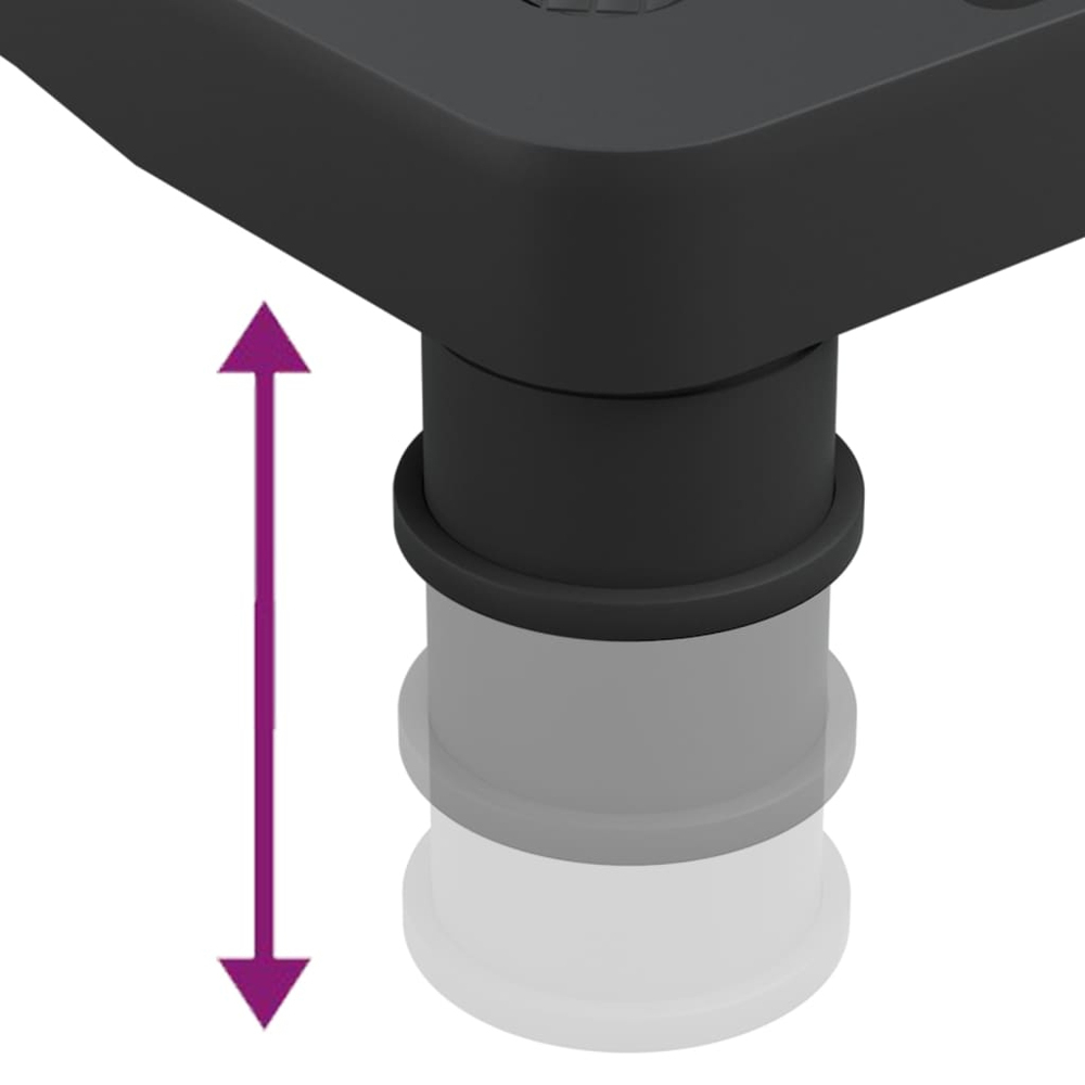 vidaXL Black Monitor Stand Image 7