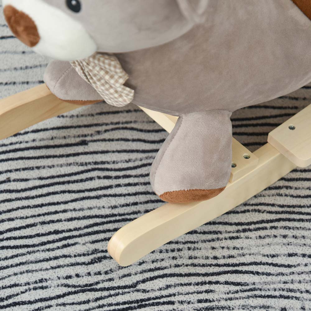 Tommy Toys Baby Rocking Horse Bear Ride On Grey Image 2