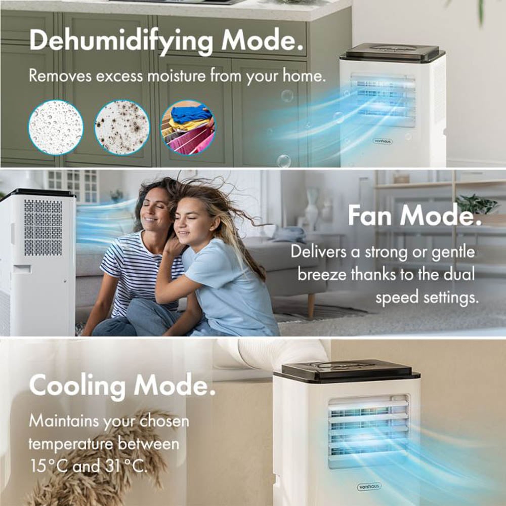 VonHaus 9000BTU White Air Conditioner Image 3