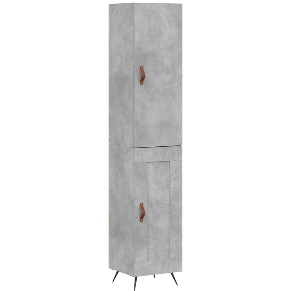 vidaXL 2 Door Concrete Grey Highboard Image 2