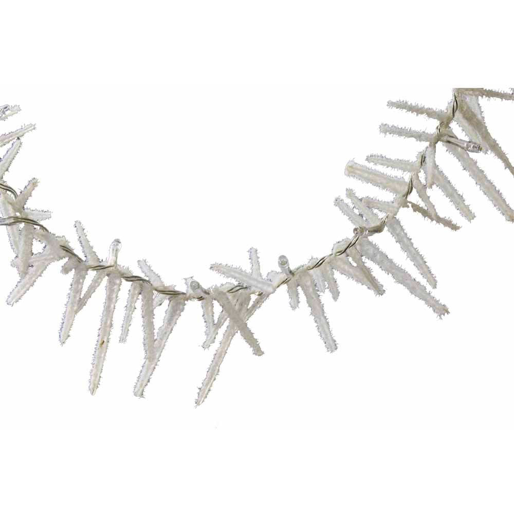Wilko 20 Battery Operated Snowing LED Icicle Lights Image 2