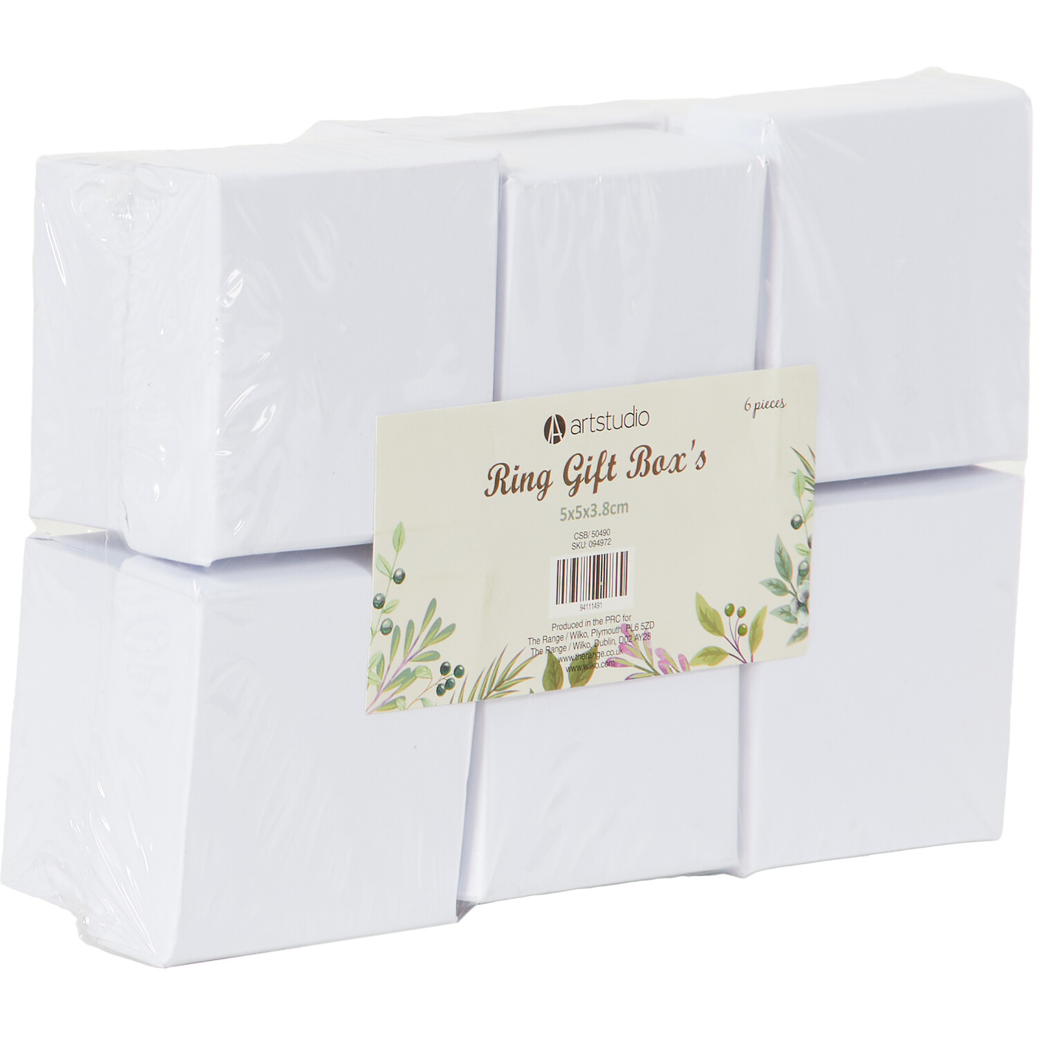 Pack of 6 Art Studio Ring Gift Boxes Image 2