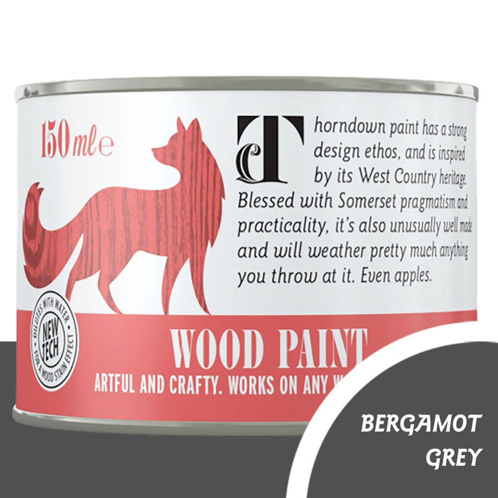 Thorndown Bergamot Grey Satin Wood Paint 150ml Image 3
