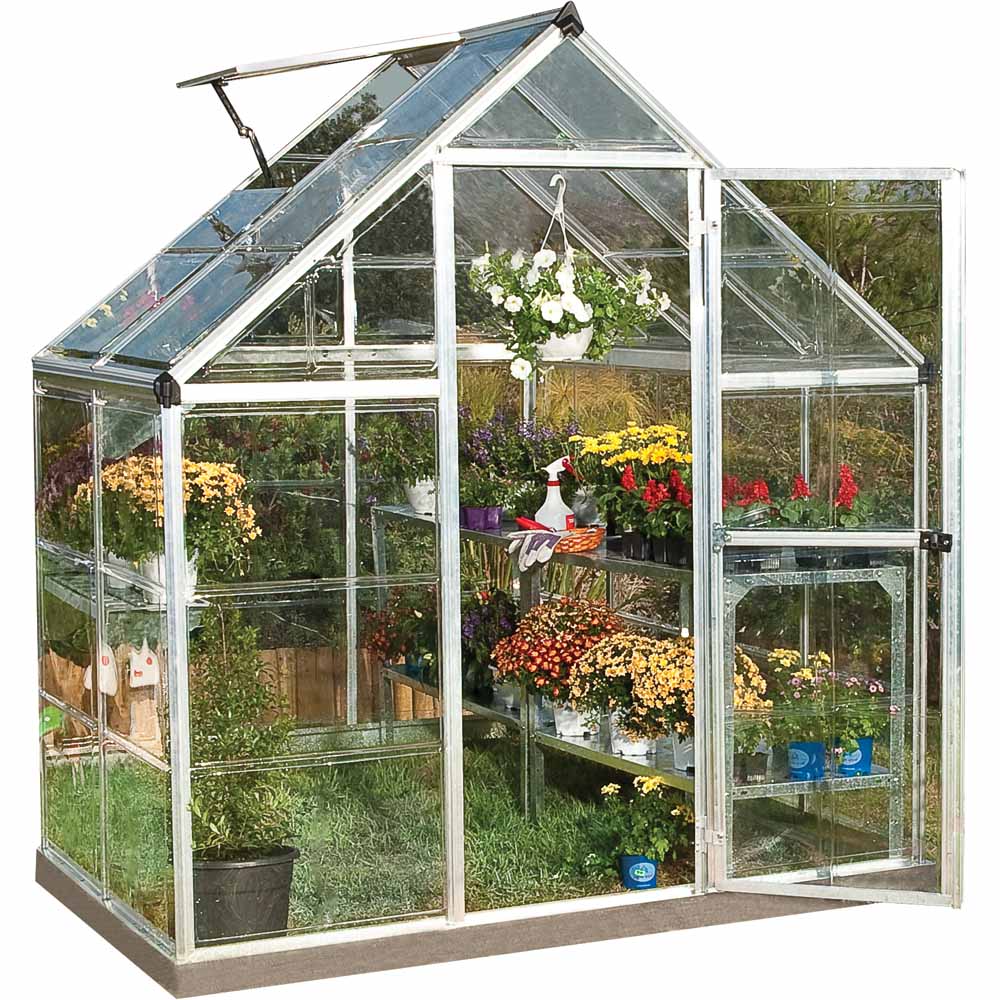 Palram Harmony Silver 6 x 4ft Greenhouse Image 1