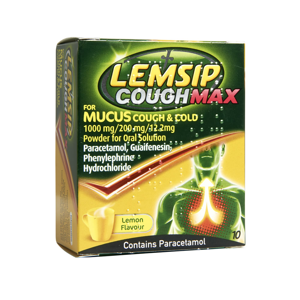 Lemsip Cough Mucus Sachets 10 pack Image