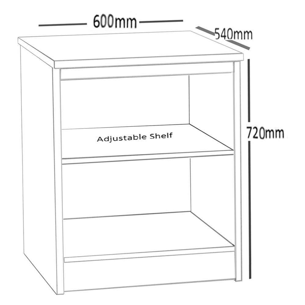 R White Cabinets 2 Shelf Brown Desk Height Wide Bookcase Image 5
