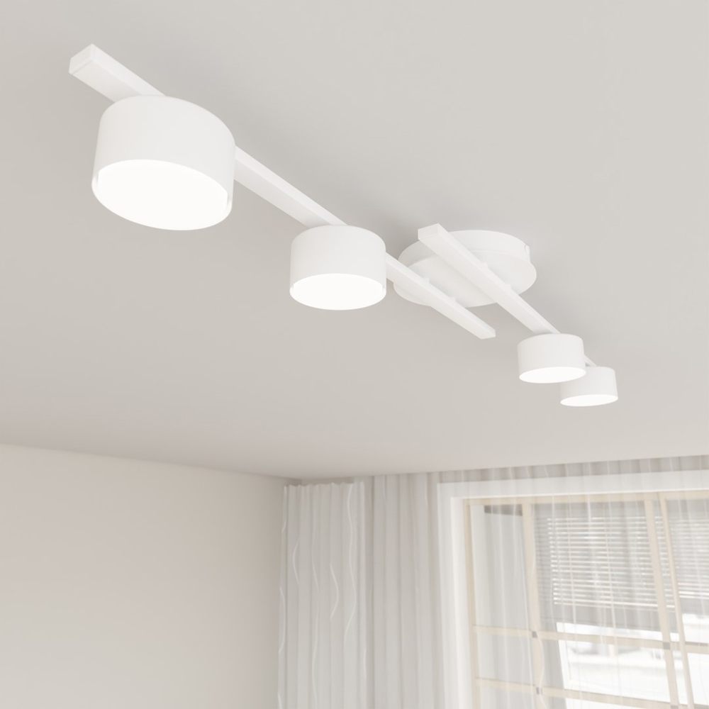 Emibig Fragment 4 Light White GX53 Ceiling Light Image 5