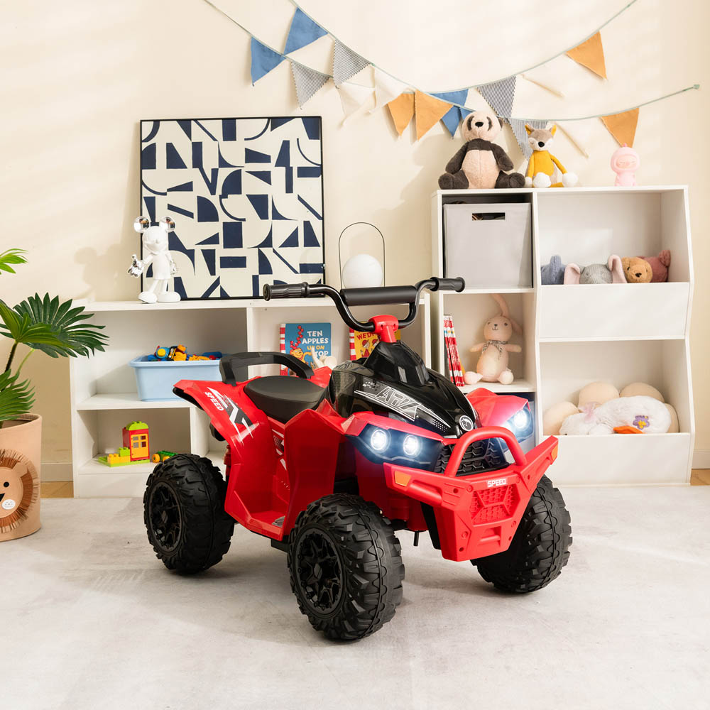 Costway Kids 2 Speed Red Ride On ATV with LED Lights 12V Image 2