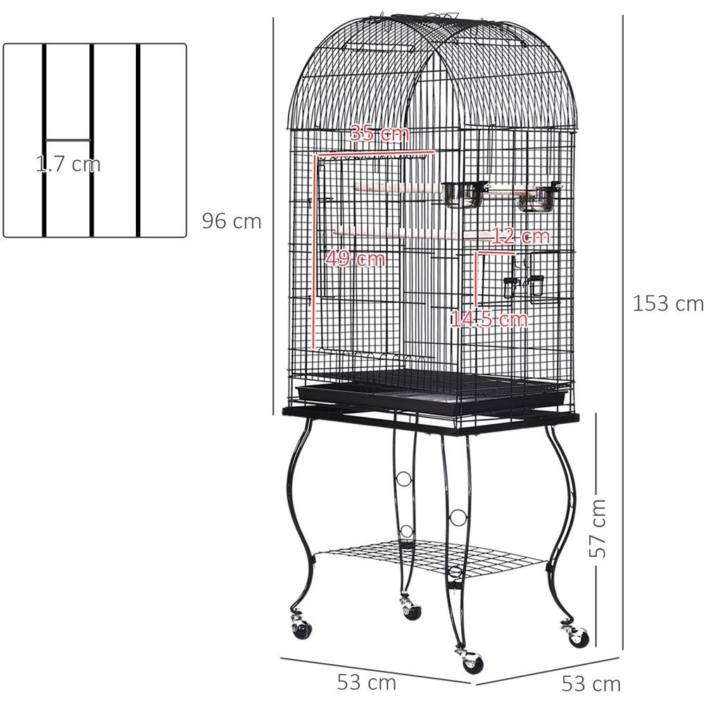 PawHut Large Metal Bird Cage Wilko