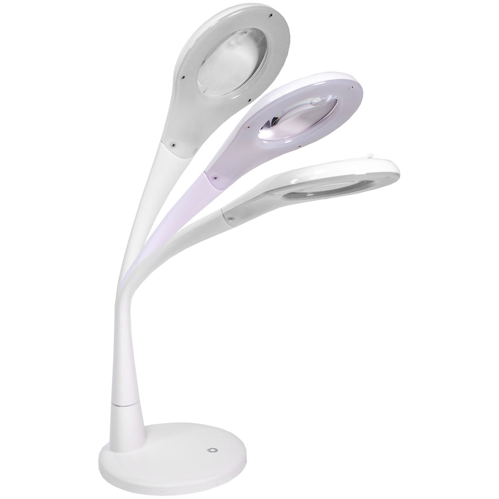 Sewing Online SO1279 White Magnifying LED Desk Lamp with Flexible Neck and Dimmer Image 7