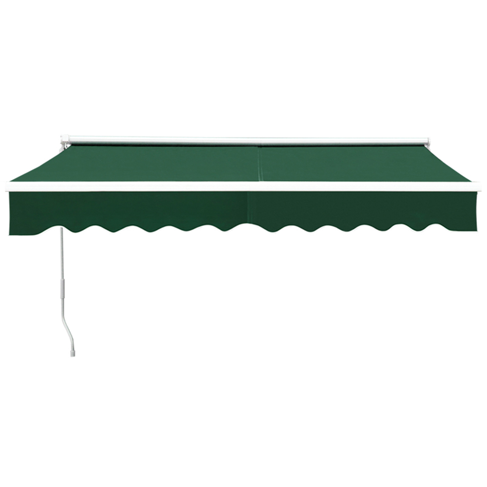 Living and Home Green Retractable Patio Manual Sunshade 2 x 1.5m Image 3