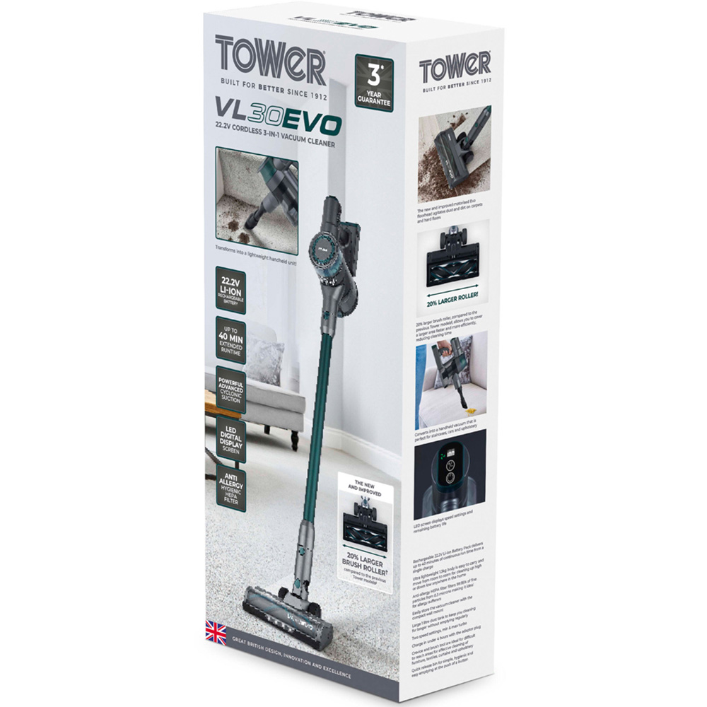 Tower VL30 EVO 3-in-1 Cordless Vacuum Cleaner 22.2V Image 2