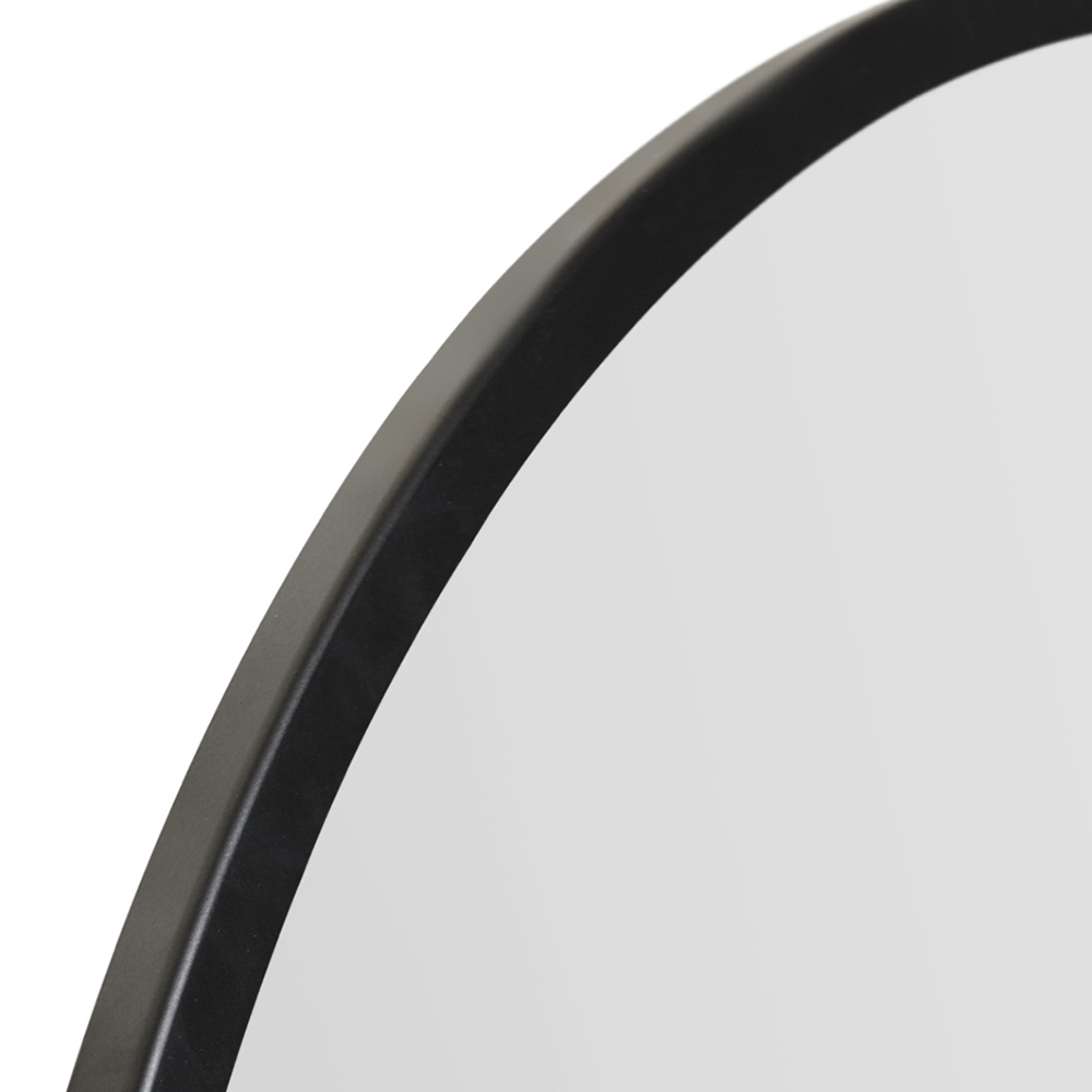 The Fenestra Black Metal Wall Mirror 90 x 90cm Image 5