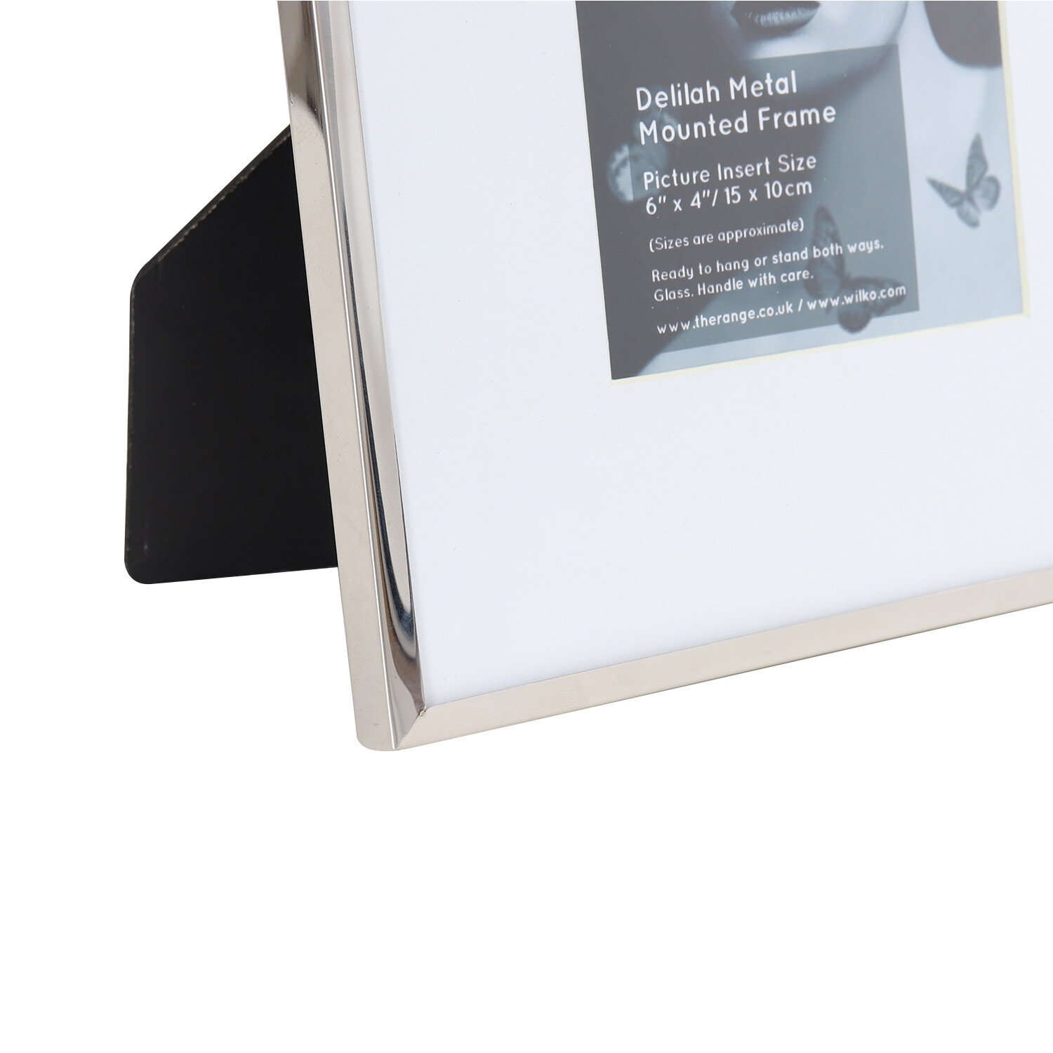 Delilah Metal Mounted Frame - Silver / 7 x 5in Image 4