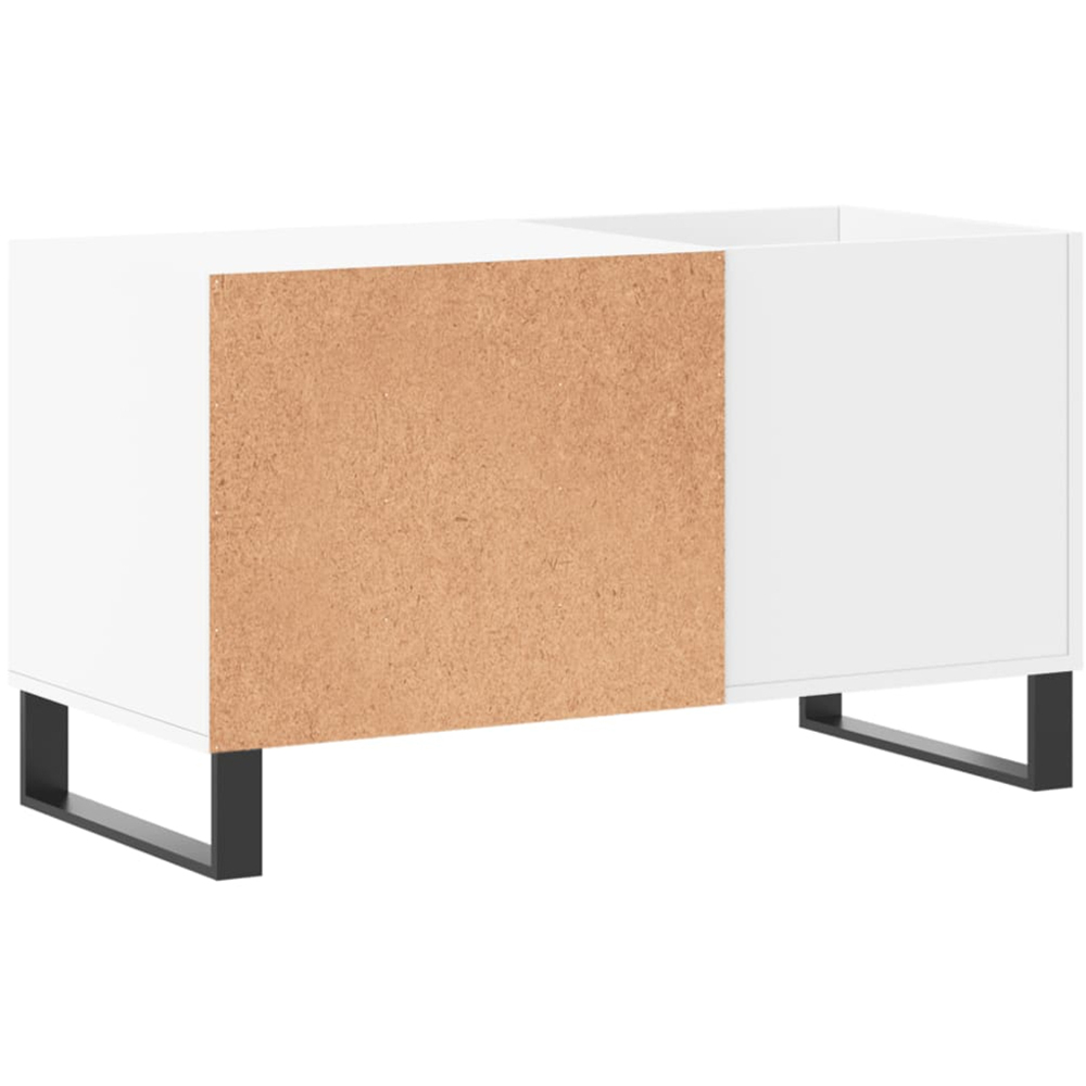 vidaXL 2 Shelf White Wide Record Cabinet Image 6