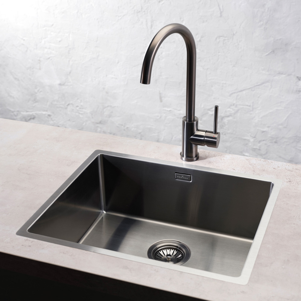Reginox Miami Gunmetal Square Sink 500 x 400mm Image 2