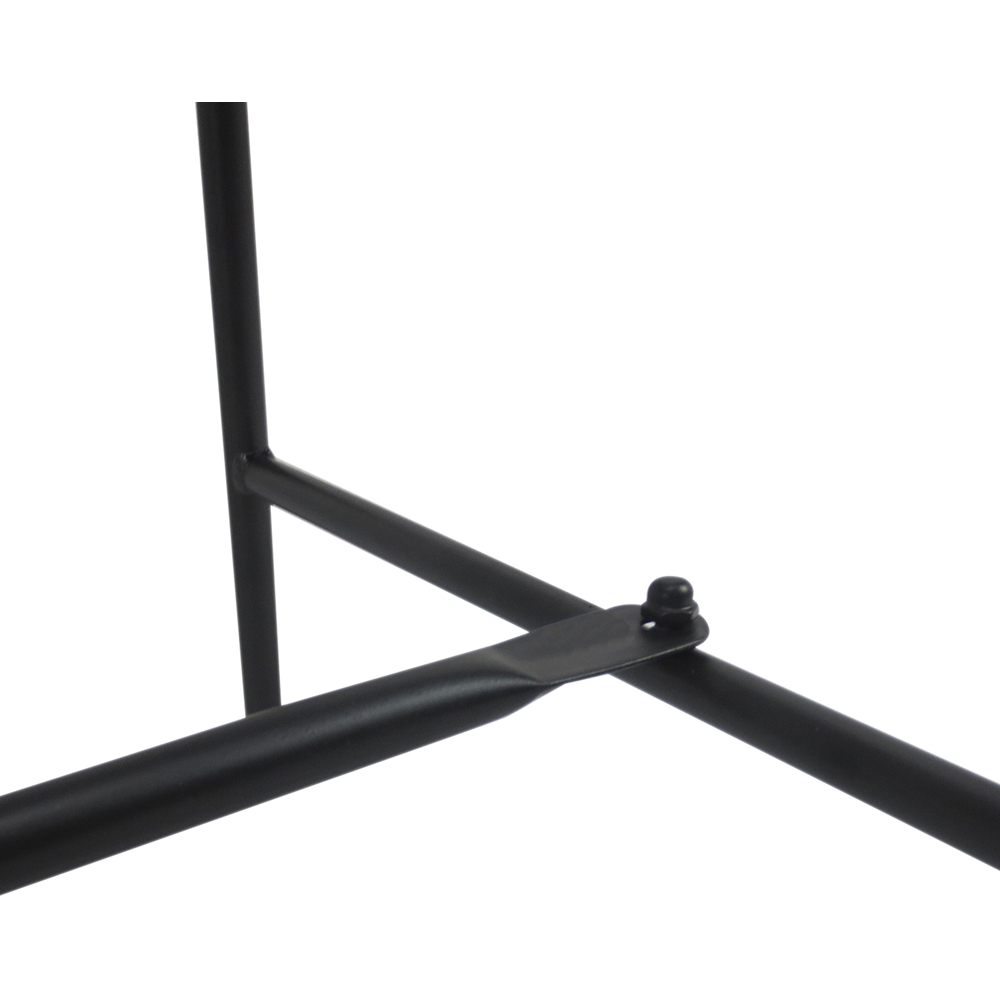 Outsunny 2 Seater Black Metal Garden Loveseat Bench Image 4