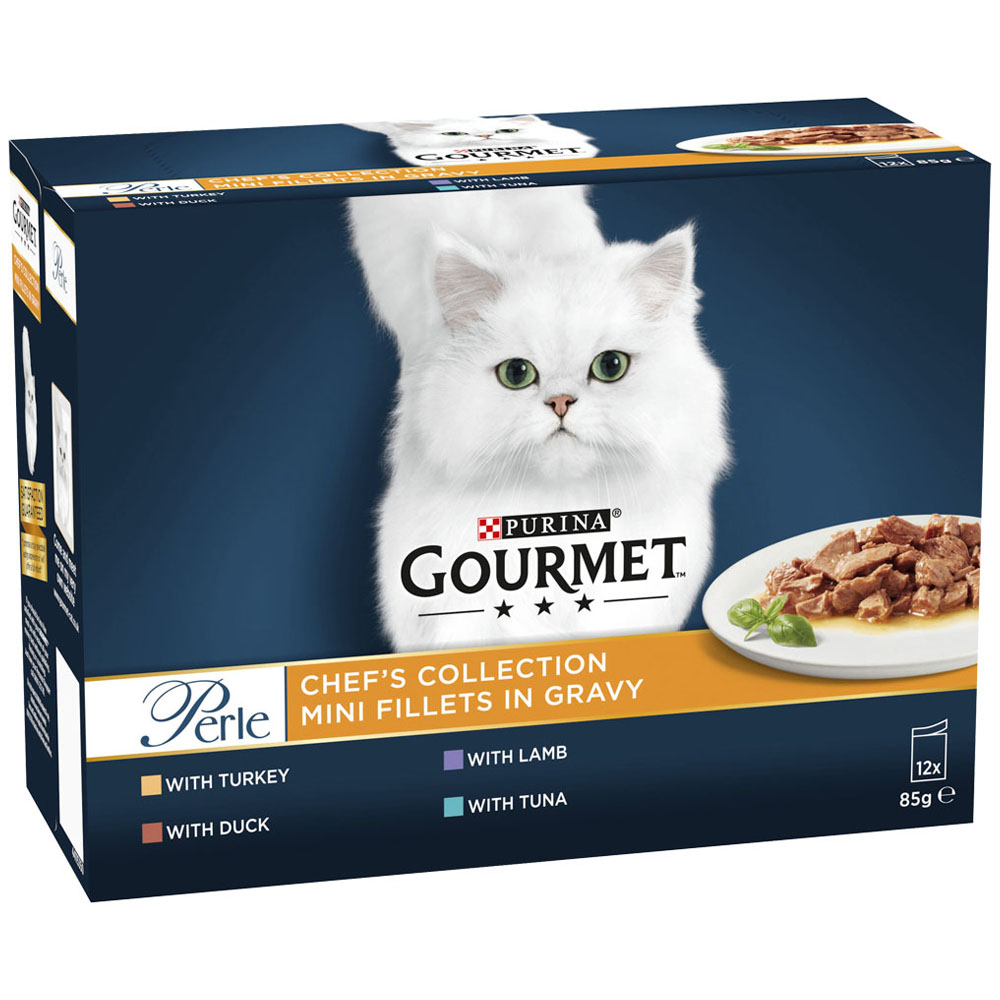 Gourmet Perle Chefs Collection Mixed Cat Food 12 x 85g Image 2