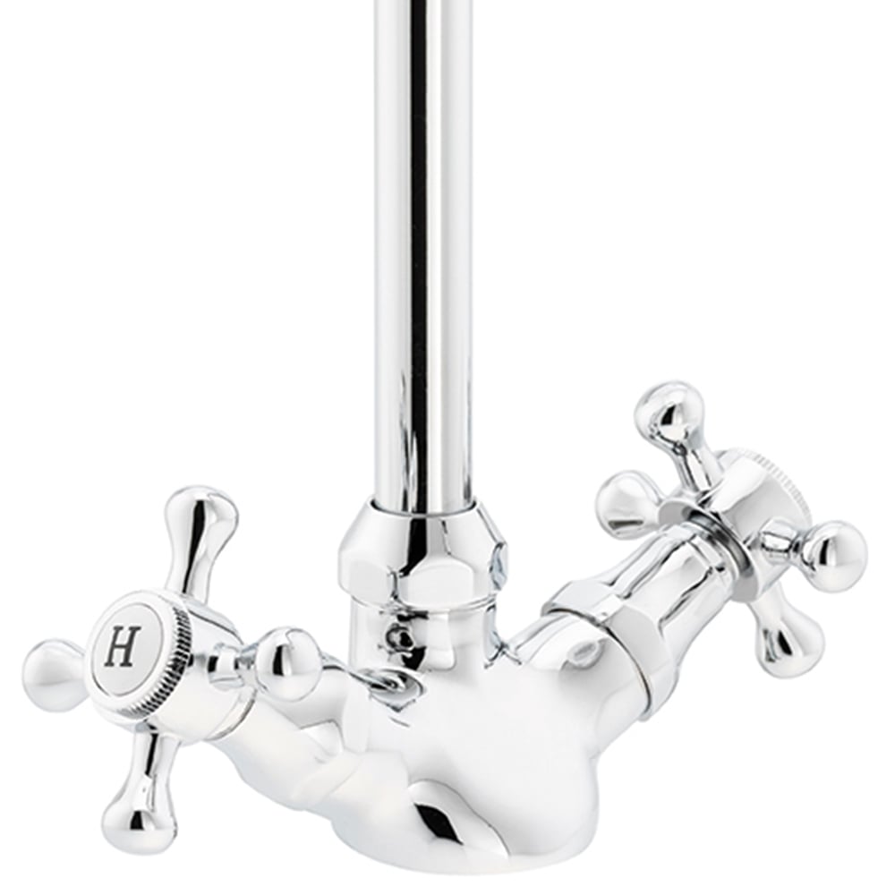 Ouse Chrome Dual Lever Mono Kitchen Tap Image 3