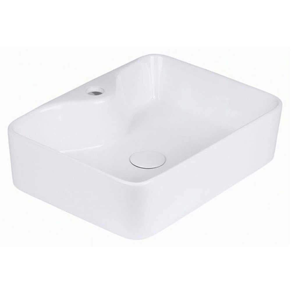Impact Furniture Aruba White Gloss and Oak Wall Mounted Bathroom Cabinet with Sink 800mm Image 3