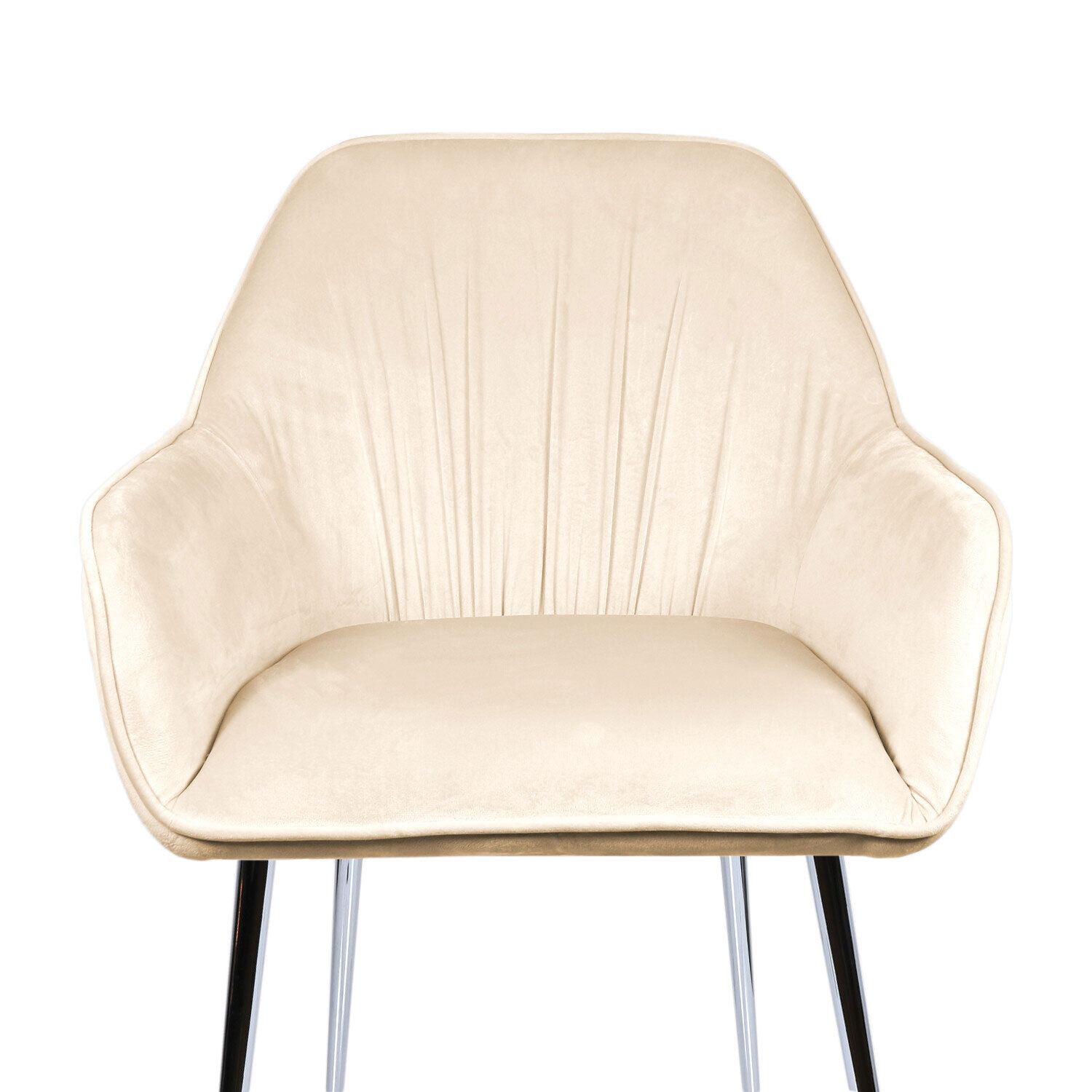 Alexis Cream Pleated Dining Chair Image 5