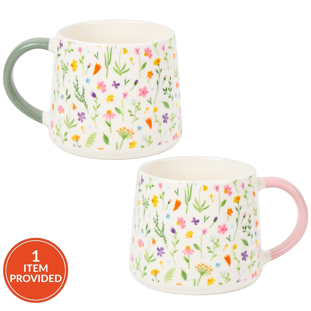 Wildflower Large Ribbed Mug Image 1