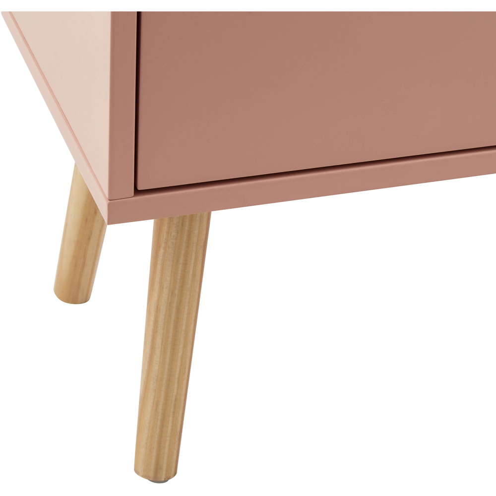 GFW Nyborg 4 Drawer Coral Pink Chest of Drawers Image 6