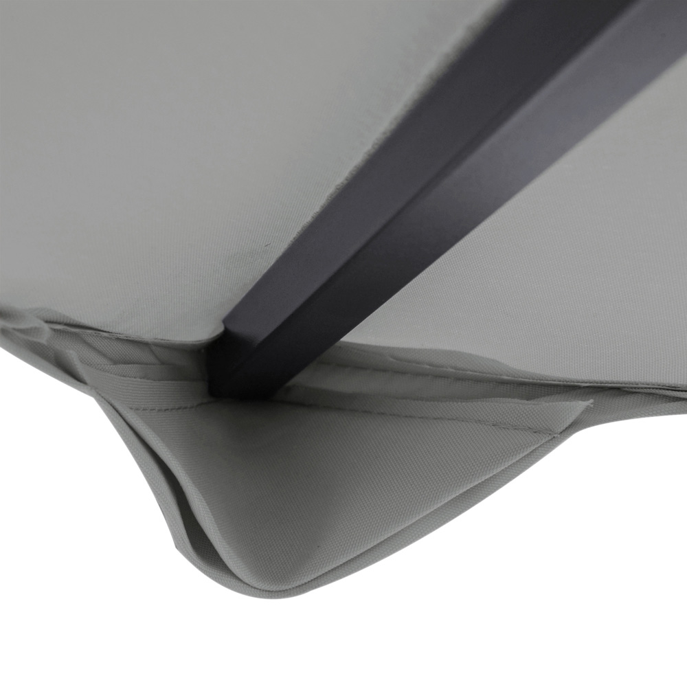 Outsunny 3 x 3m 2-Tier Light Grey Gazebo Canopy Replacement Cover Image 3