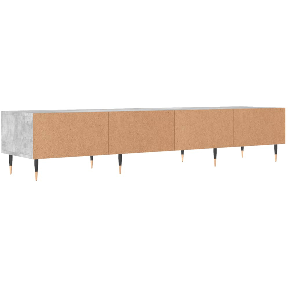 vidaXL 3 Drawer Concrete Grey TV Cabinet Image 8