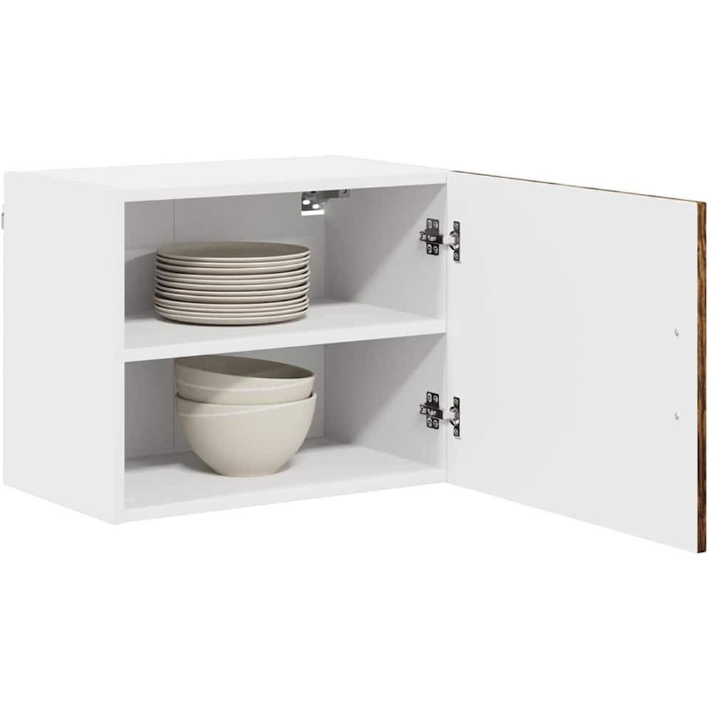vidaXL Kalmar Single Door Smoked Oak Wall Mounted Wide Kitchen Cabinet Image 3