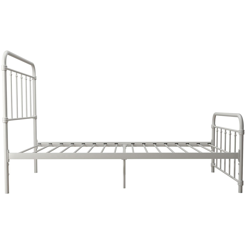 Dorel Wallace Single White Metal Bed Image 4