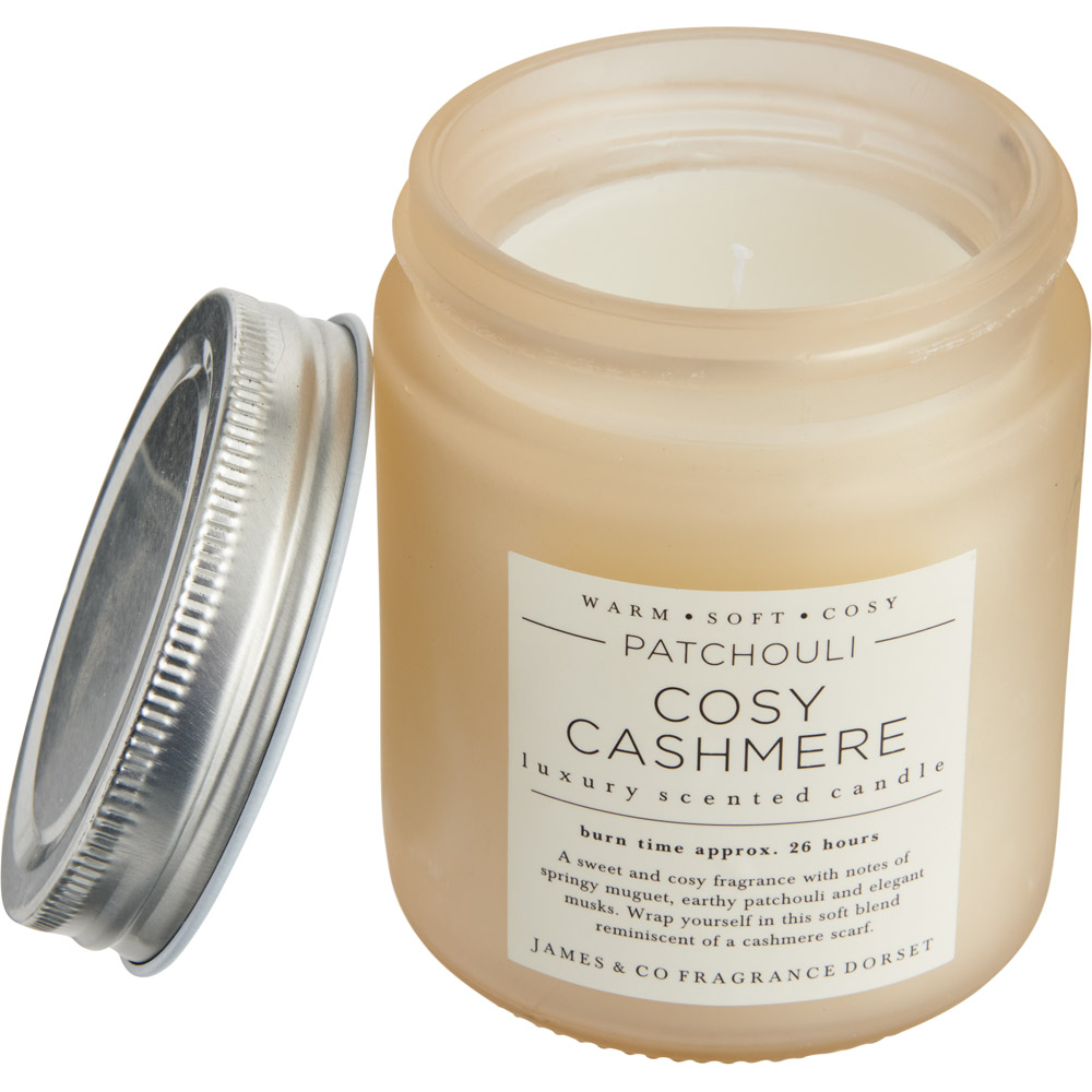 James Co Cosy Cashmere Patchouli Scented Candle Image 2