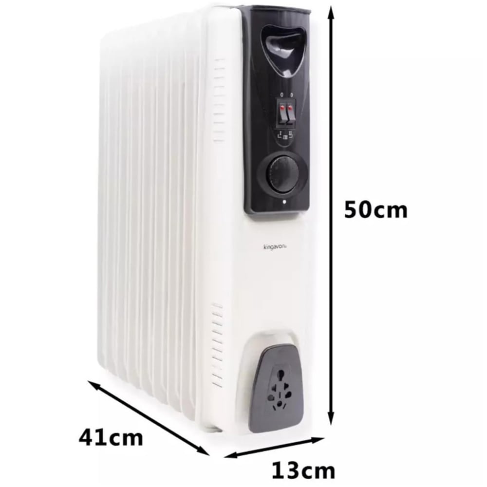 Marco Paul 9 Fins White Oil Filled Radiator 2000W Image 2