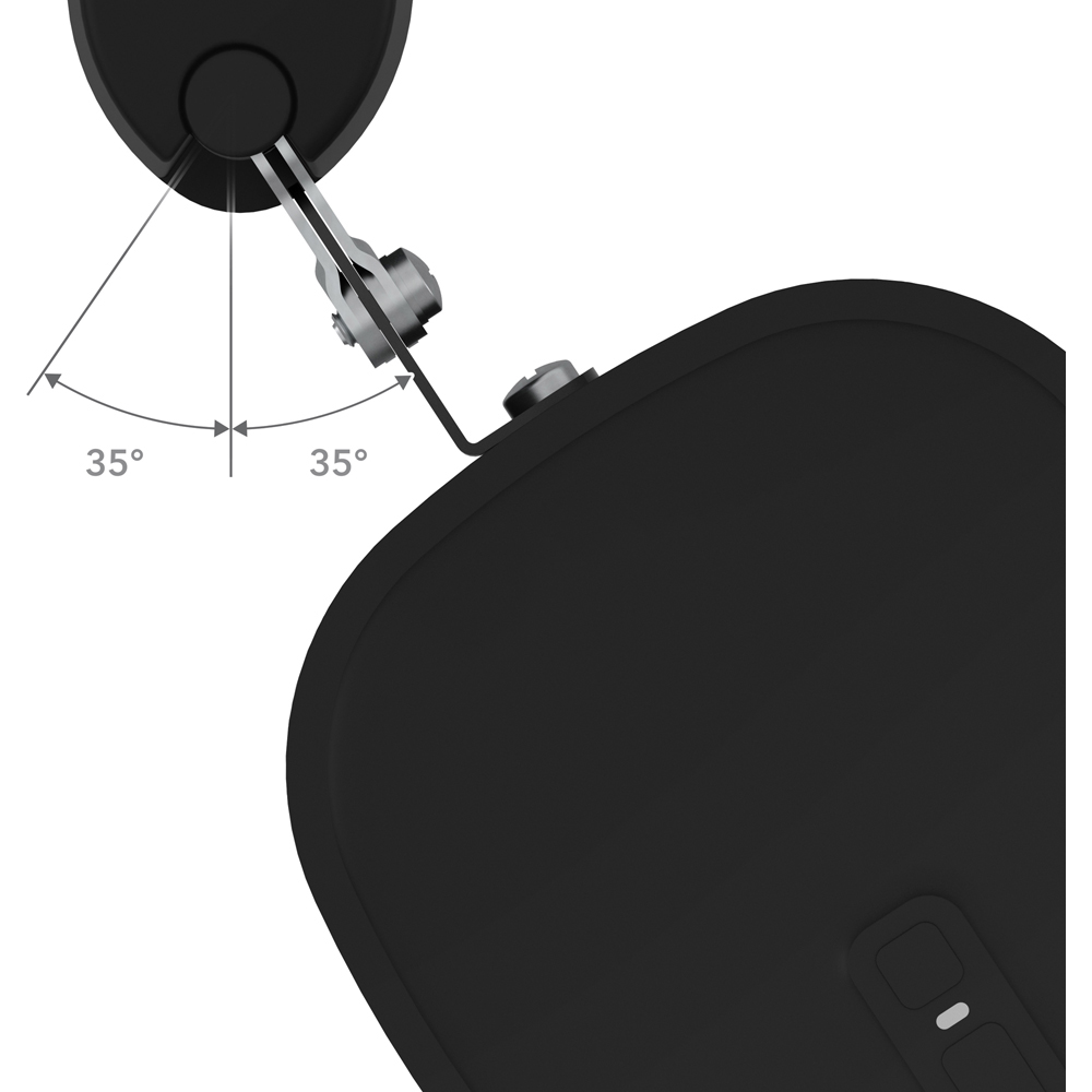 AVF Black Tilt and Turn Speaker Wall Mount 2 Pack Image 4