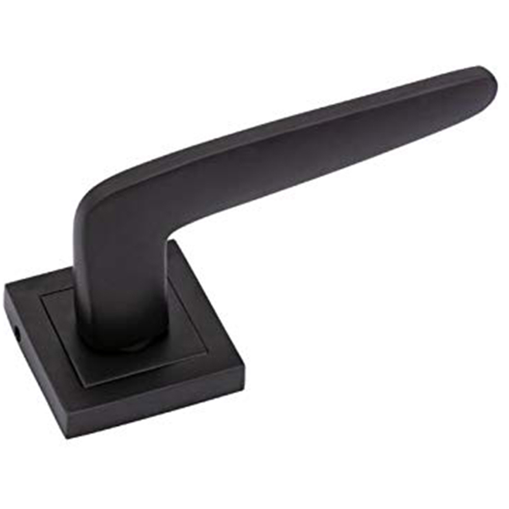 Golden Grace Matt Black Venus Bathroom Door Handles Set Image 2