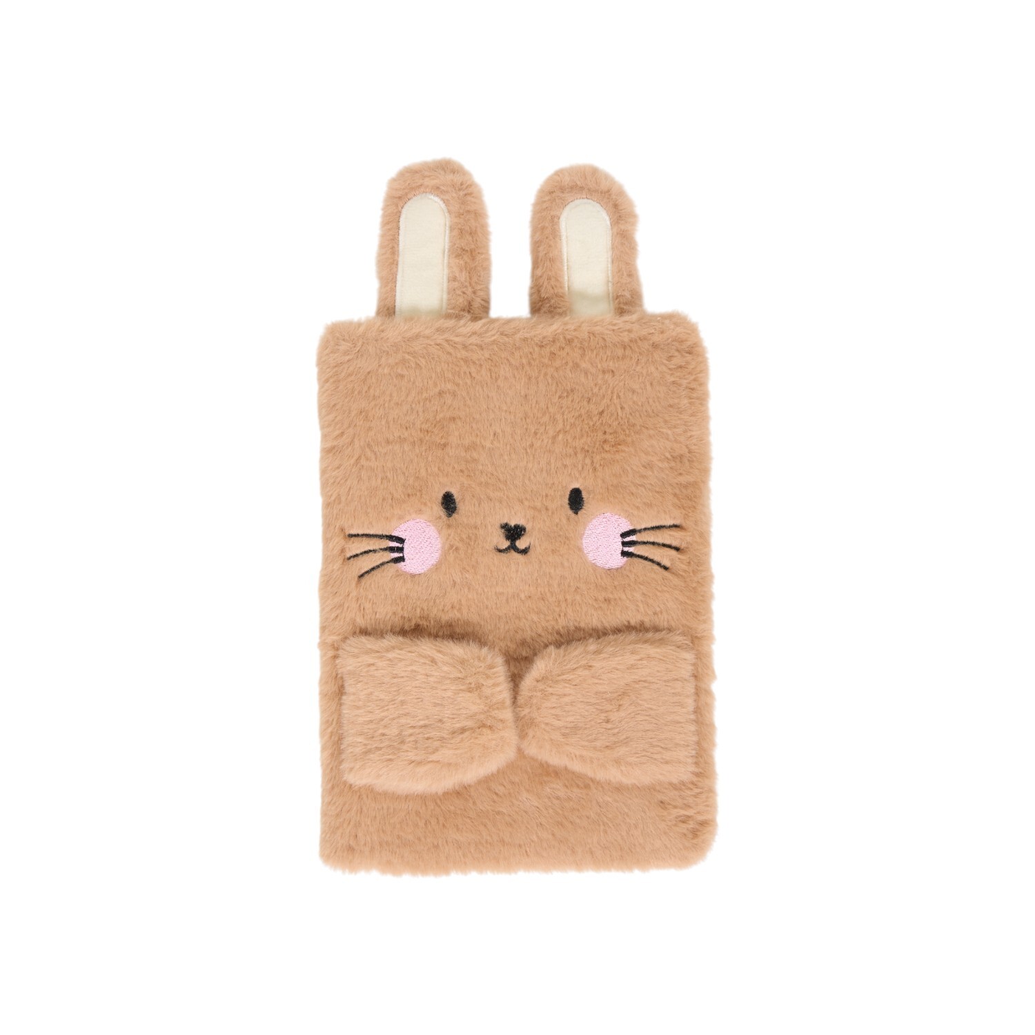 Spring Bunny Fluffy Notebook A5 Brown Image 2