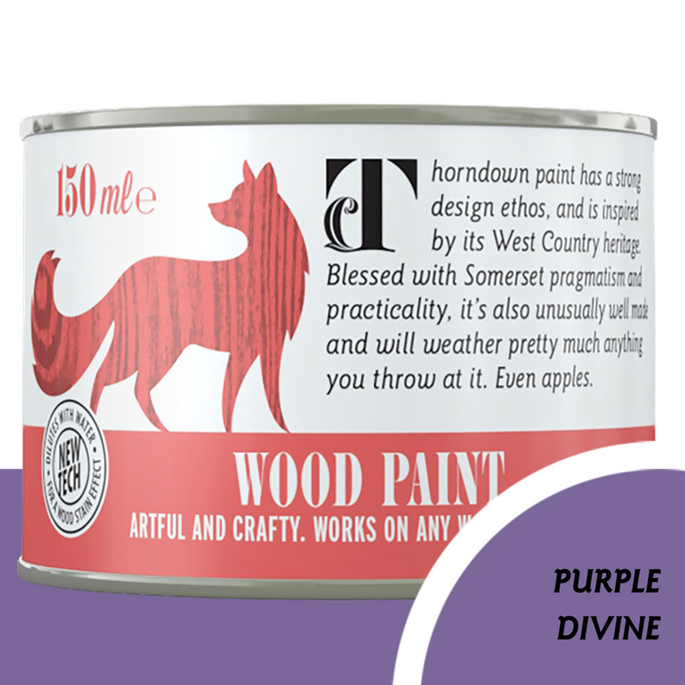 Thorndown Purple Divine Satin Wood Paint 150ml Image 3