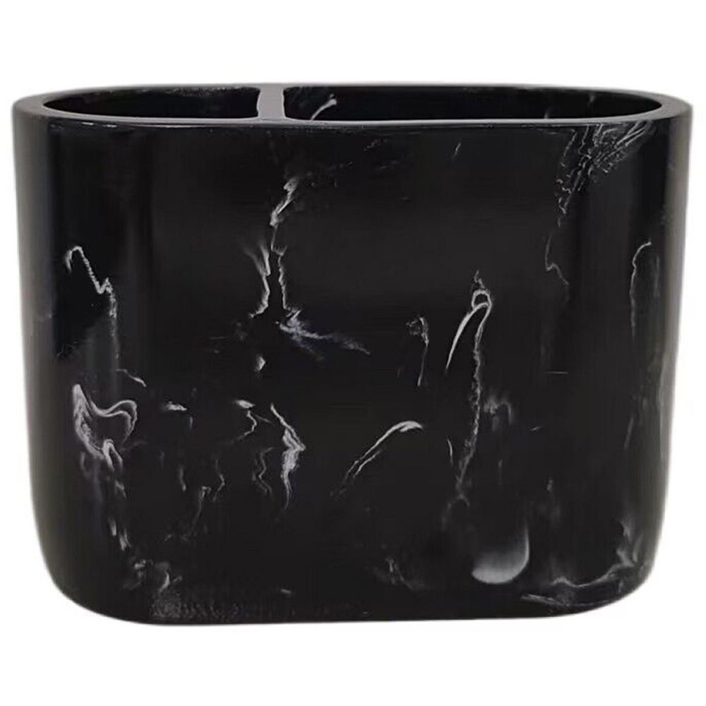Marble Toothbrush Holder - Black Image