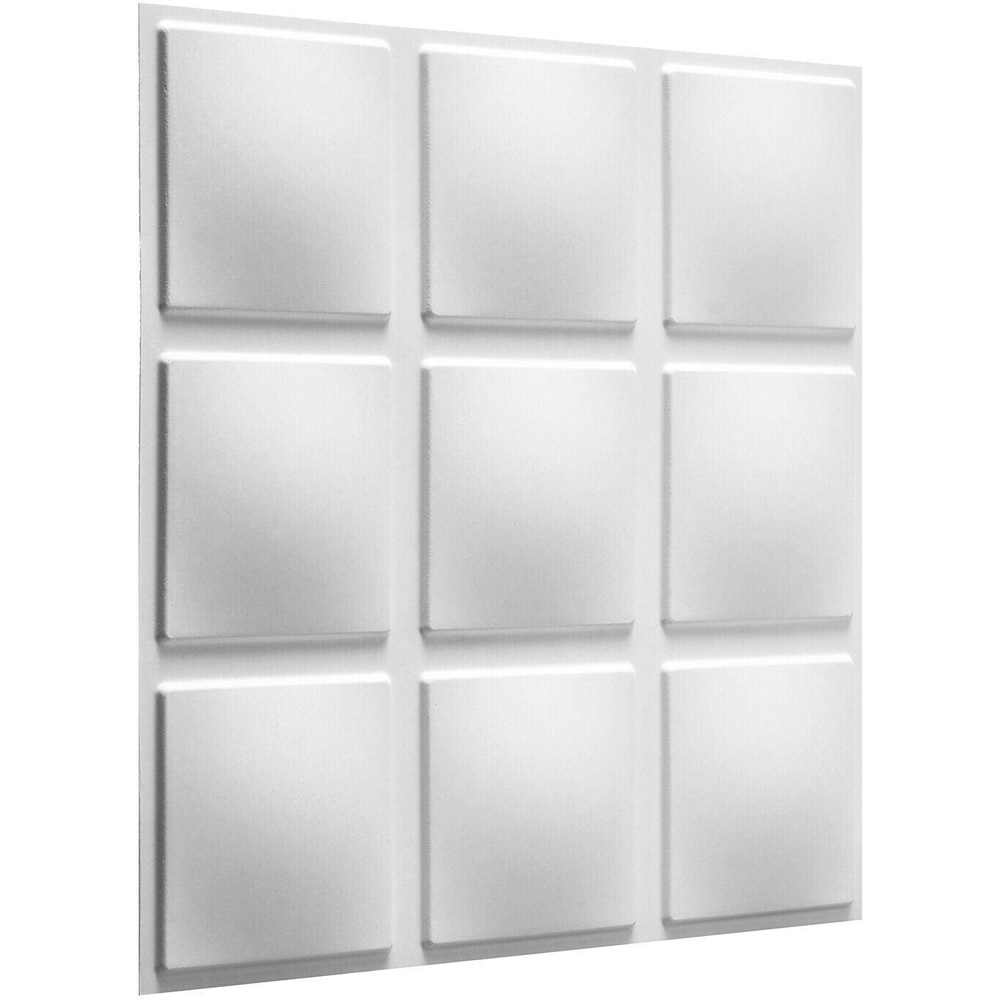 Walplus Off White Cubes 3D Wall Panel 12 Pack Image 2