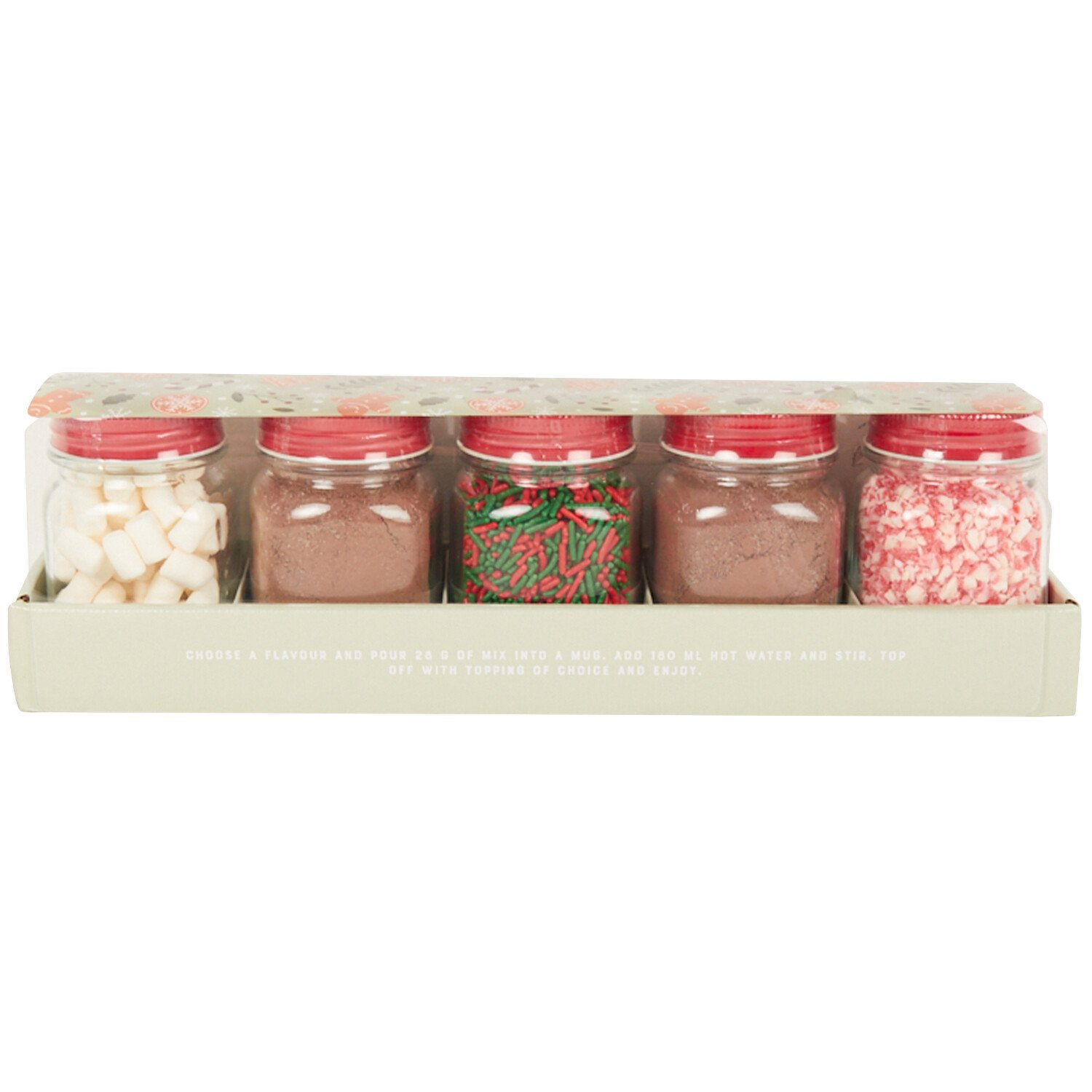 Pack of 5 Hot Chocolate Station - Red Image 1