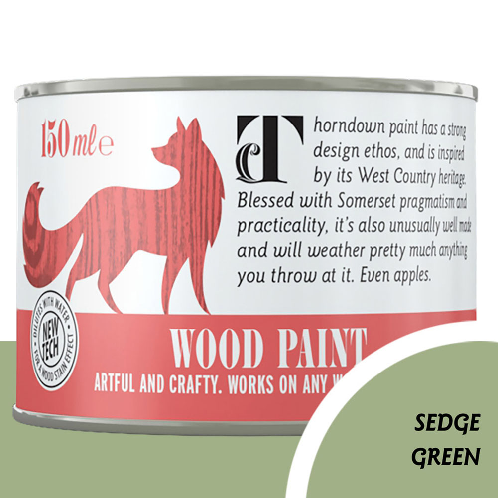 Thorndown Sedge Green Satin Wood Paint 150ml Image 3